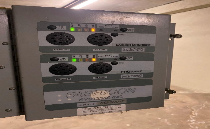 Fabricon Carbon Monoxide and Propane gas detection panel