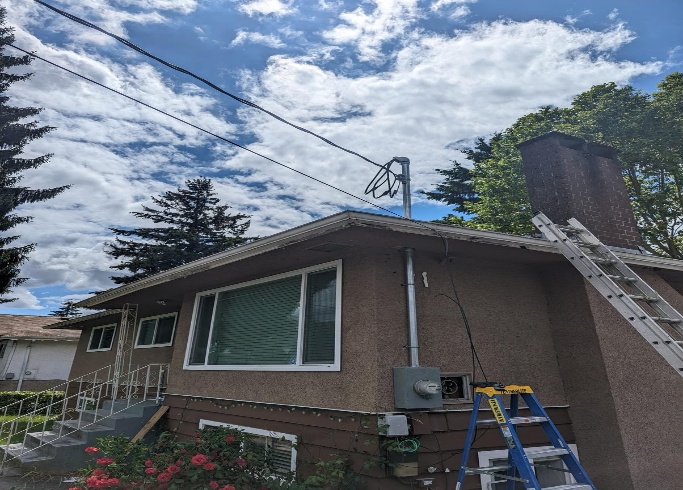 Residential overhead service mast upgrade